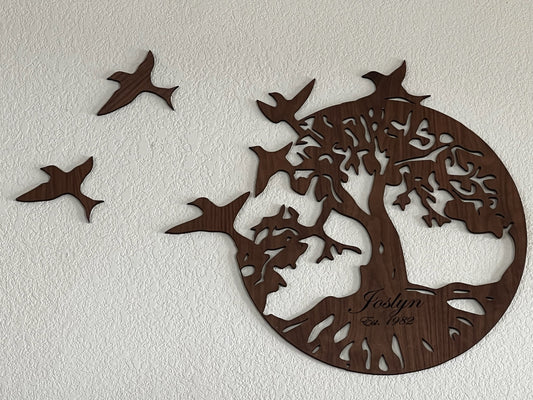 Tree of Life w/ birds in flight