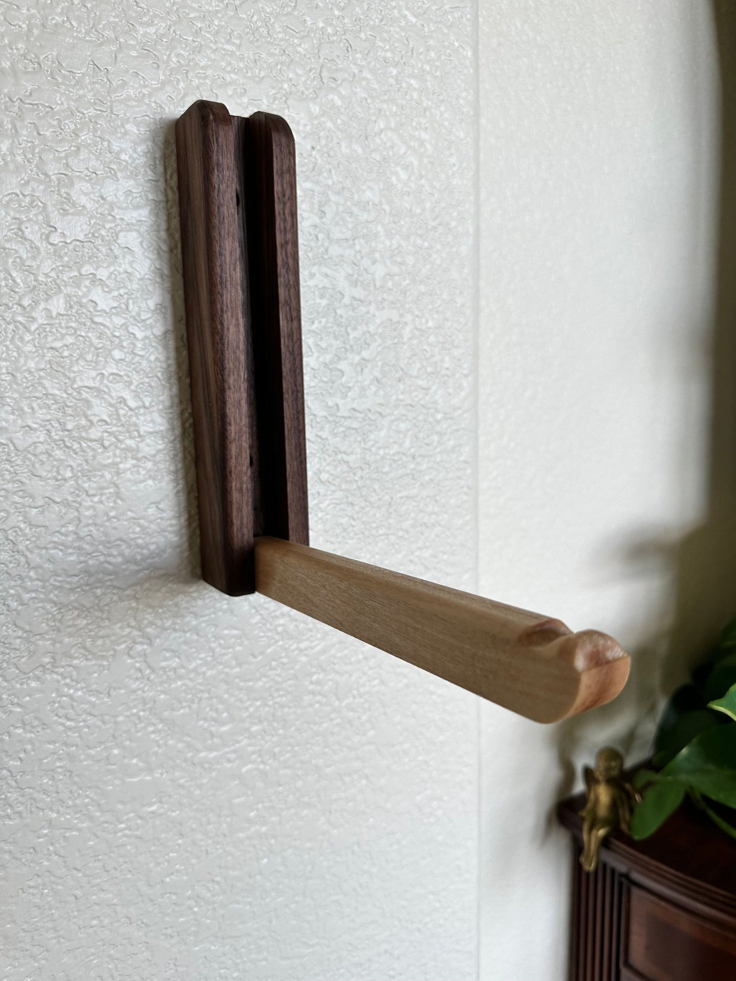 Space Saving Wooden Wall-Mounted Coat Hanger