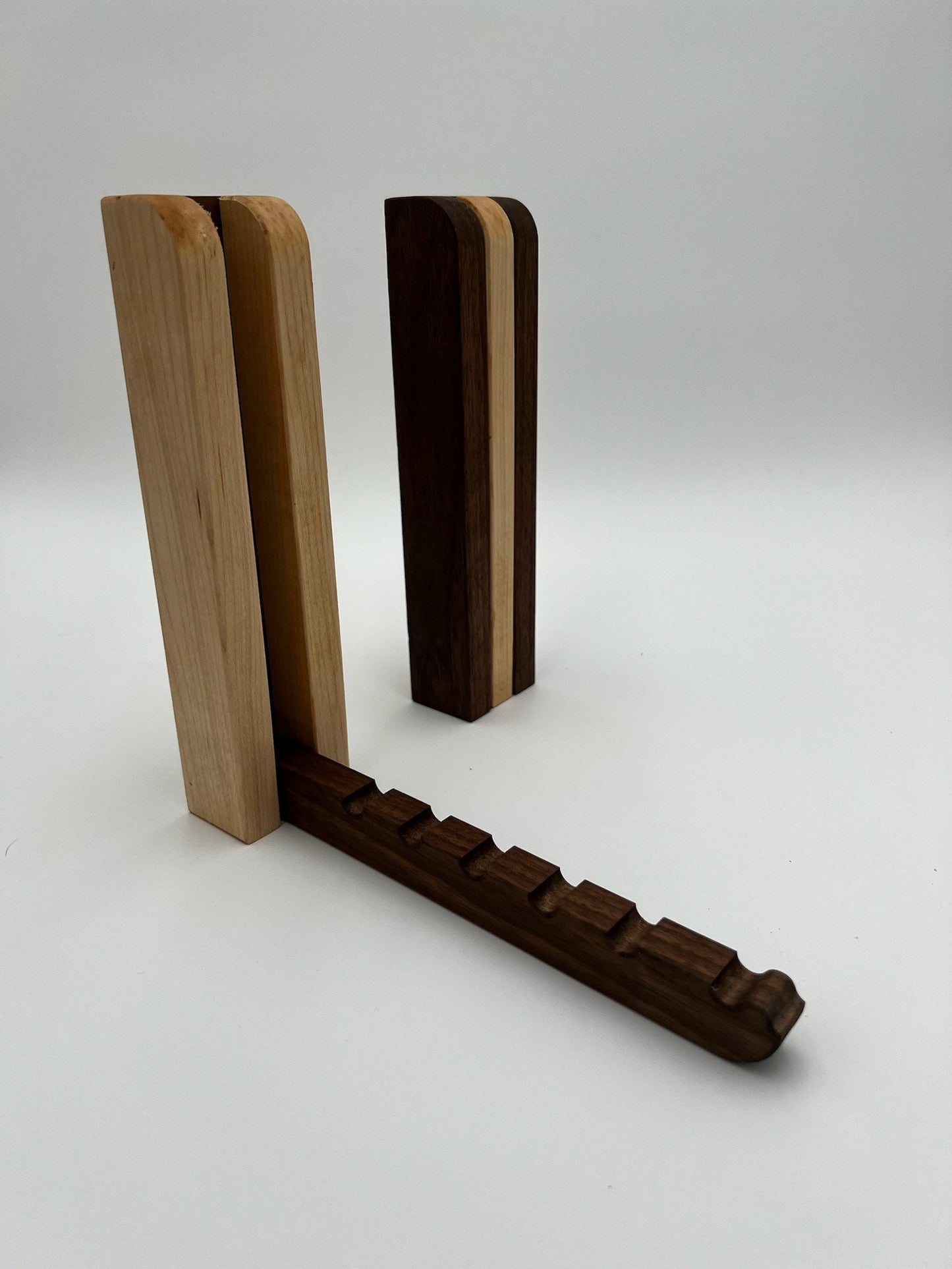 Space Saving Wooden Wall-Mounted Coat Hanger