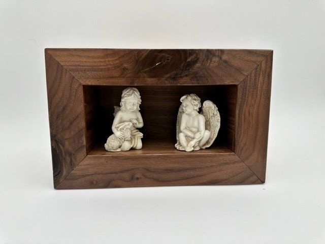 Handcrafted Customizable Wooden Recessed Wall Niche/ display nook